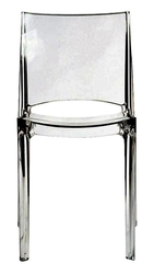Plastová židle B-SIDE, polykarbonát transparente