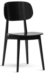 Jídelní židle BUNNY masivní sedák, černá