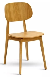 Jídelní židle BUNNY, dub masiv, masivní sedák 
