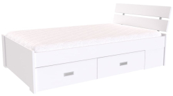 Postel AMÉLIE 120 cm 

bílá struktura