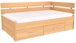 Postel AMÉLIE 2 120 cm, rohová, UNI L/P
buk 