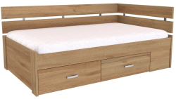 Postel AMÉLIE 120 cm, rohová, UNI L/P

dub harmony 