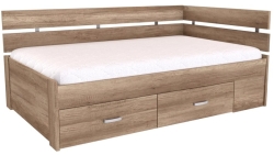 Postel AMÉLIE 2 120 cm, rohová, UNI L/P
dub kansas 