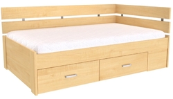 Postel AMÉLIE 2 120 cm, rohová, UNI L/P
javor 
