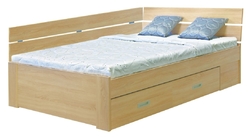 Postel AMÉLIE 140 cm, rohová, UNI L/P