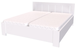 Postel AURA 180 -110 cm s polohovacími rošty  
bílá struktura