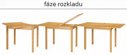 Jídelní stůl BINGO II rozkládací 
