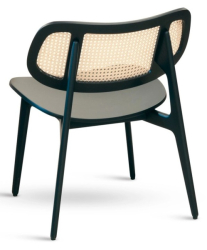Jídelní židle BUNNY /R LOUNGE masivní sedák, černá  