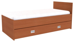 Postel DUO s úložným prostorem, 1 zvýšené čelo, pravé
olše