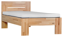 Postel VENTO 90 cm, buk masiv, prodloužená 