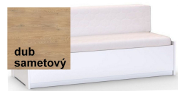 Pohovka EDEN rozkládací s laťovými rošty a matracemi  
Lamino - dub sametový