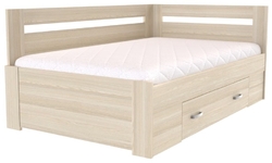 Postel FABIE 140 cm, rohová UNI L/P - JONY 