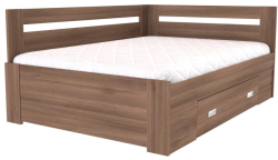 Postel FABIE 120 cm, rohová UNI L/P 