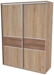 Skříň FLEXI 2, dveře DTD s vloženým páskem - 180/240 
dub grande