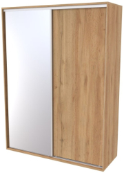 Skříň FLEXI 2, dveře DTD + zrcadlo - 220/220 