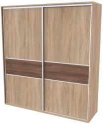 Skříň FLEXI 2, dveře DTD s vloženým páskem - 220/220
dub natur