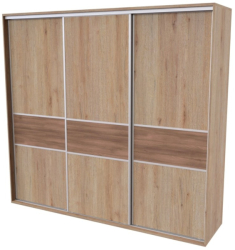 Skříň FLEXI 3, dveře DTD  s vloženým DTD páskem - 280/220
dub grande