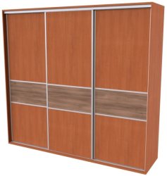 Skříň FLEXI 3, dveře DTD  s vloženým DTD páskem - 280/220
olše