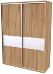 Skříň FLEXI 2, dveře DTD s vloženým skleněným páskem L - 200/240
dub harmony