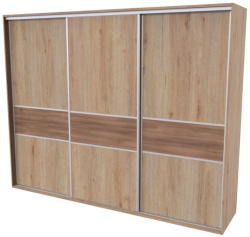 Skříň FLEXI 3, dveře DTD  s vloženým DTD páskem - 300/220
dub grande