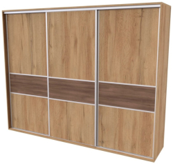 Skříň FLEXI 3, dveře DTD  s vloženým DTD páskem - 300/240
dub harmony
