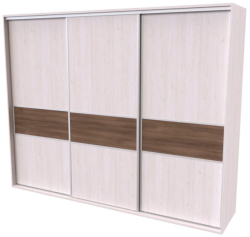 Skříň FLEXI 3, dveře DTD  s vloženým DTD páskem - 300/240
modřín latte