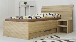 Postel LAGLIO 120 cm s úložným prostorem - pravá varianta
dub bardolino