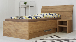 Postel LAGLIO 90 cm s úložným prostorem - pravá varianta
dub kansas