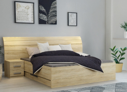 Postel LAGLIO 140 cm s úložným prostorem
dub bardolino  