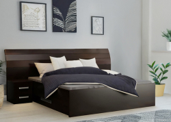 Postel LAGLIO 140 cm s úložným prostorem   
eukalyptus tmavě hnědý