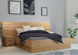 Postel LAGLIO 140 cm s úložným prostorem   
dub kansas hnědý