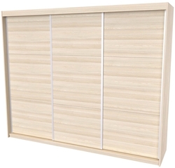 Skříň MAXIM 3 s posuvnými dveřmi 250 cm 
akácie světlá