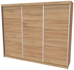 Skříň MAXIM 3 s posuvnými dveřmi 250 cm 
dub harmony