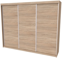 Skříň MAXIM 3 s posuvnými dveřmi 250 cm 
dub natur