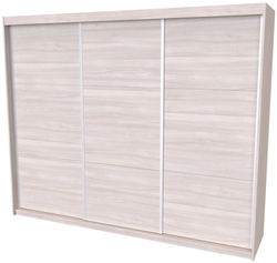Skříň MAXIM 3 s posuvnými dveřmi 250 cm 
jasan šedý
