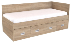 Postel NEMO 90 s úložným prostorem, 2ZČ, L/P
dub natur
