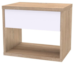 Noční stolek SMART, USB, závěsný

dub natur / bílá
