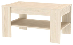 Konferenční stolek ZEN 100 výška 57 cm cm se šuplíkem 
akácie světlá
