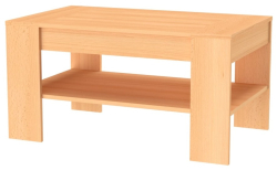 Konferenční stolek ZEN 100 výška 57 cm cm se šuplíkem 
buk
