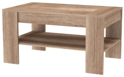 Konferenční stolek ZEN 100 výška 57 cm cm se šuplíkem 
dub kansas