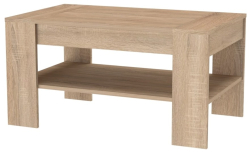 Konferenční stolek ZEN 100 výška 57 cm cm se šuplíkem 
dub natur