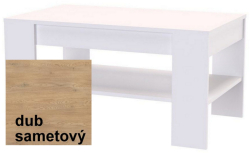 Konferenční stolek ZEN 100 výška 57 cm cm se šuplíkem 
dub sametový