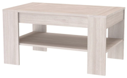Konferenční stolek ZEN 100 výška 57 cm cm se šuplíkem 
jasan šedý
