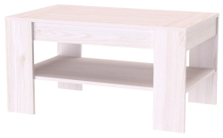 Konferenční stolek ZEN 100 výška 57 cm cm se šuplíkem 
modřín latte