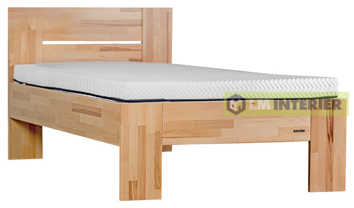 Postel VENTO 140 cm, buk masiv, prodloužená 